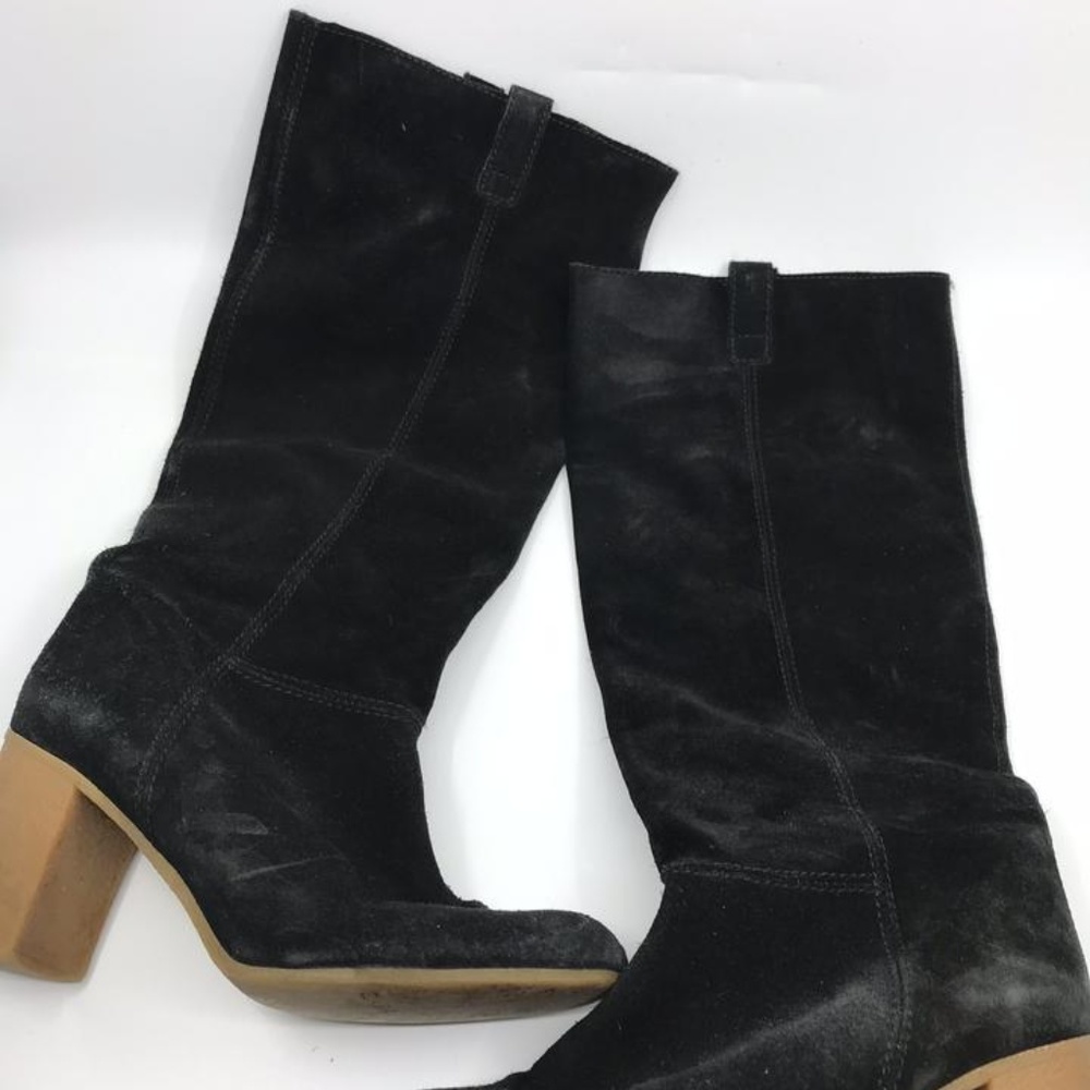 Zara Black Knee High Boots/Booties Size: US 8 - Picture 4 of 8